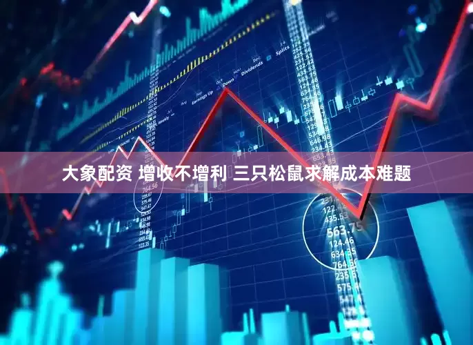 大象配资 增收不增利 三只松鼠求解成本难题